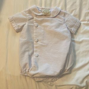 White seersucker Beaufort Bonnet bubble